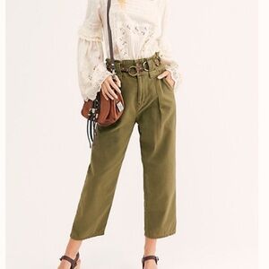 FREE PEOPLE One Way high waist pants cropped